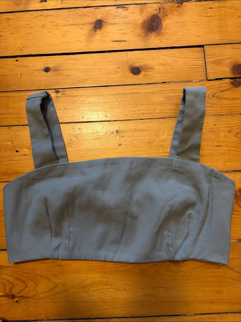 Dynamite Green/Gray Cropped Tank Top